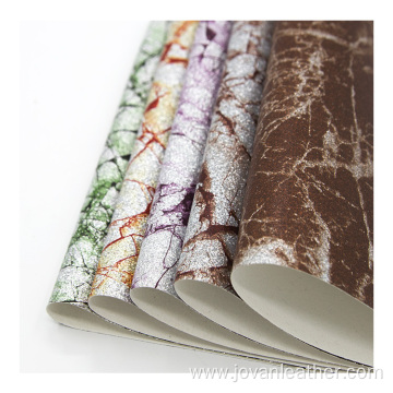 glitter film pattern fabric pu faux leather